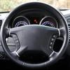 Чехол на руль автомобиля для Mitsubishi Pajero V98 V97 2007-2014 Galant, индивидуальная накладка на руль из микрофибры, кожа, ручное шитье