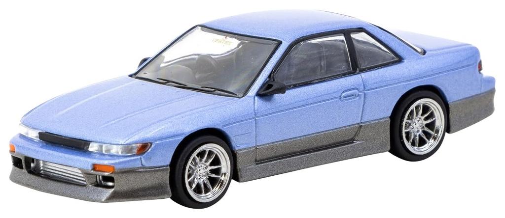 Speedmaster Japan TARMACWORKS Scale VERTEX Nissan Silvia Finished Model 1/64 (S13) Blue/Grey T64G-025-PU