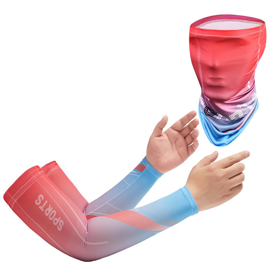 Ice Silk Sleeve Cover Arm Protection Sun Protection Sleeve Cover Outdoor Driving Mountaineering Riding Fishing Ice Sleeve