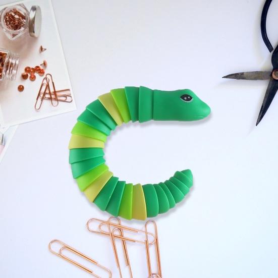 Игрушка-непоседа, гибкая, забавная, обучающая, портативная, для снятия стресса, декомпрессии, для детей и взрослых, сенсорная змея