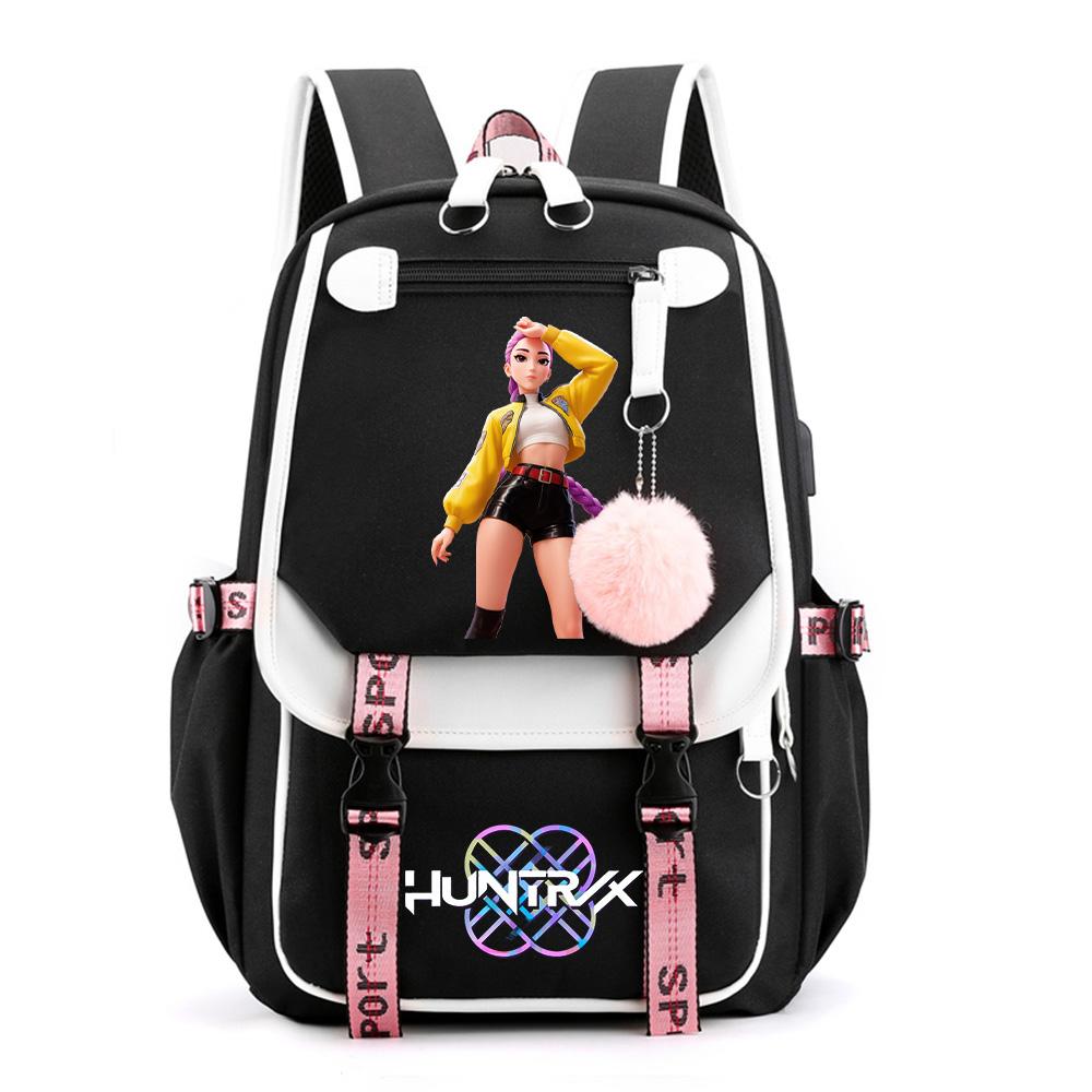 Anime Cute Cartoon K-Pop Printed Backpack Schoolbag for Teenager Student Girl Boy Bookbag Large Capacity Waterproof Travel Bag Kid Gift Rucksak