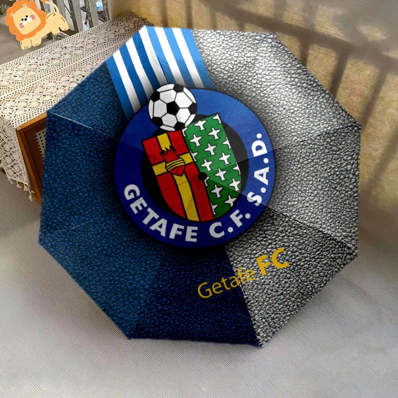 Getafe CF узор, автоматический складной зонт, портативный и складная конструкция, 8 спиц, рождественский или день рождения подарок.