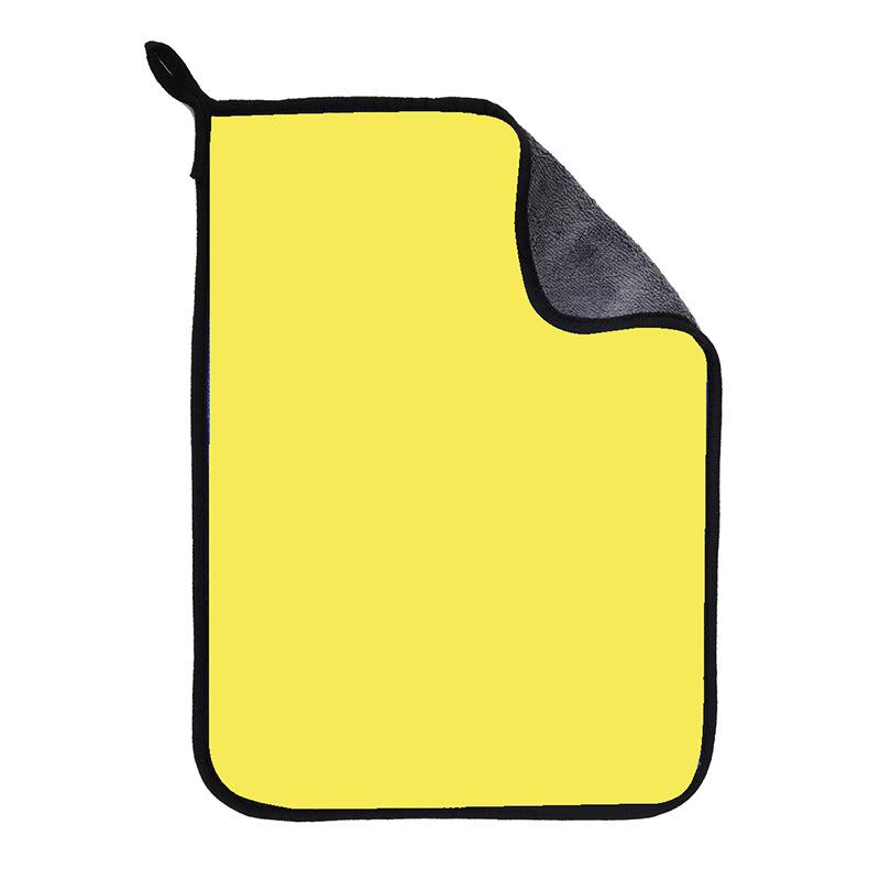 Двусторонняя быстросохнущая салфетка из кораллового флиса для чистки автомобиля, толстое и водопоглощающее полотенце.