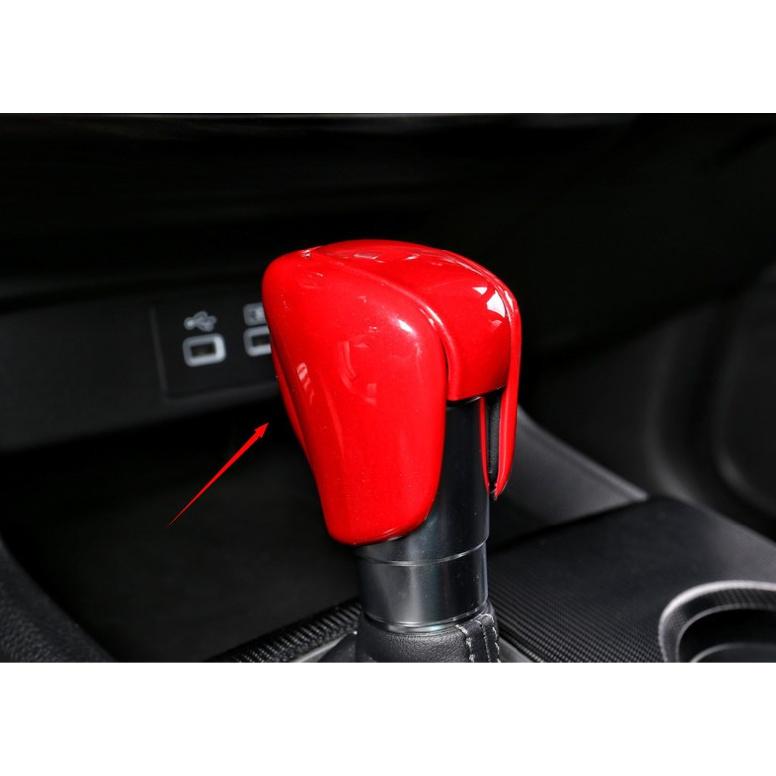For Acura Integra 2023-2025 Gloss Red Central Console Gear Shift Knob Cover Trim