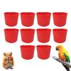 Chicken Water Cups Bird Food Feeder Bowl Portable Hangable Wide Mouth Water Feeding Cup 8oz for Farm Coop Chicken Birds