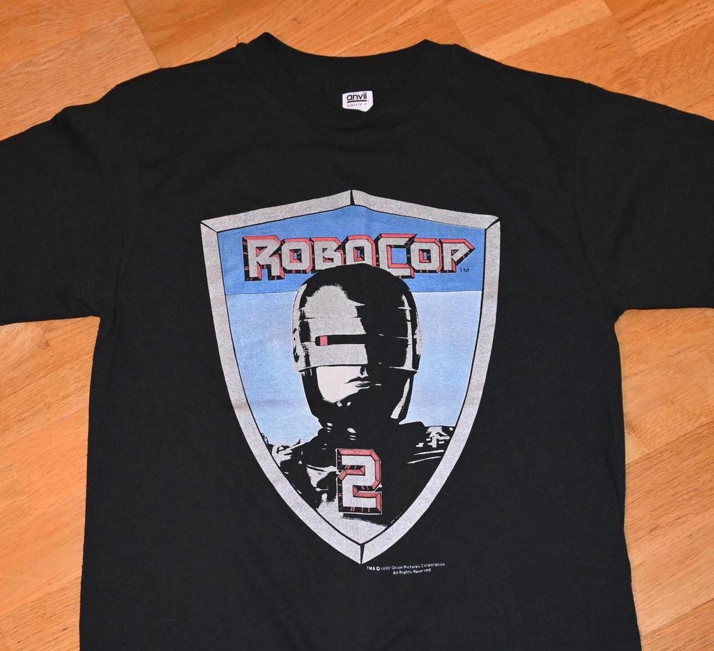 1990 ROBOCOP II vintage rare original 80's 90's Sci-Fi Dystopia Cyborg Robot Cop Detroit Movie tee t-shirt (M) Medium 2 1980's GiFT