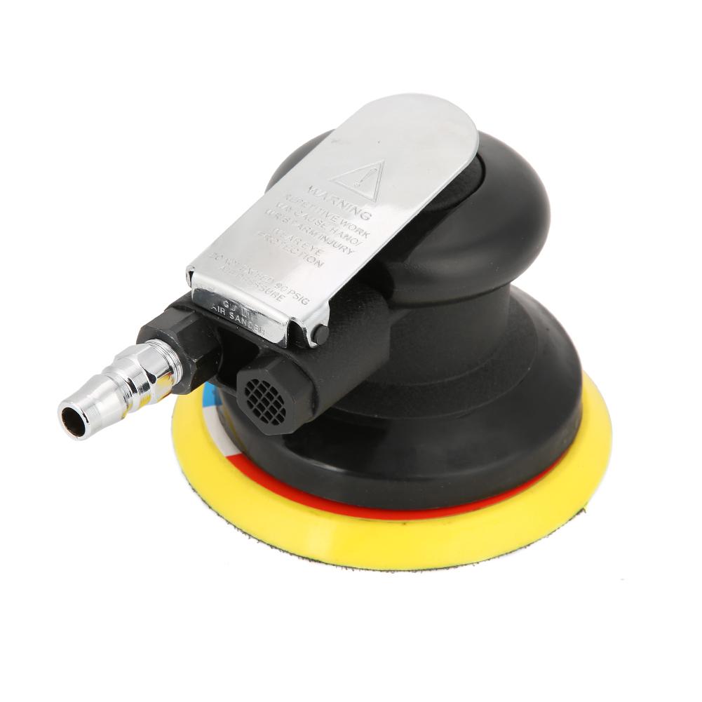 5" Air Palm Orbital Sander Pneumatic Round Sander Random Hand Sanding