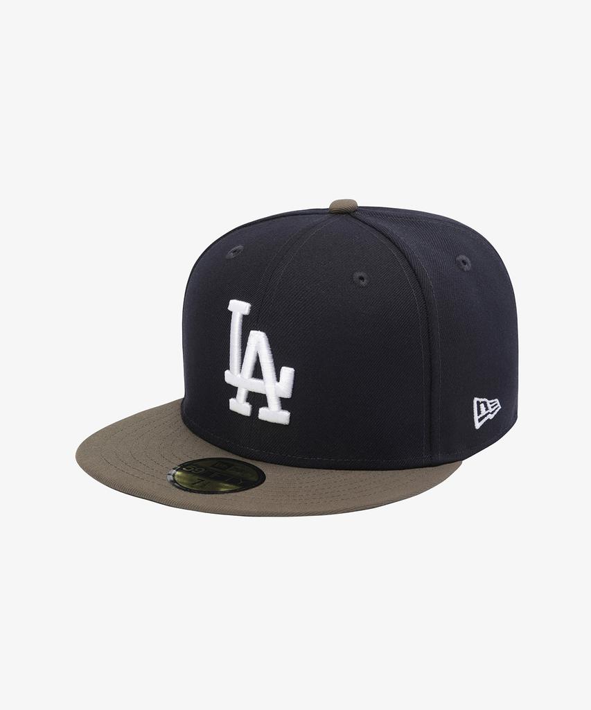 New Era Кепка MLB La Dodgers Базовая Приталенная Темно-синий/Мох 15131701