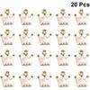 KESYOO 20pcs Crown Charm Pendants Enamel Jewelry Making Charm for DIY Jewelry Making Keychain Ornaments(Pink)