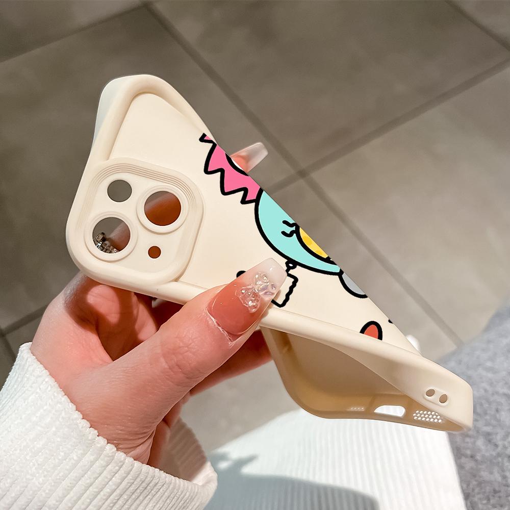 Soft Silicone Square Ladder Printing Pattern Phone Casing Full Cover Camera Shockproof Protection Rubber Case for Vivo