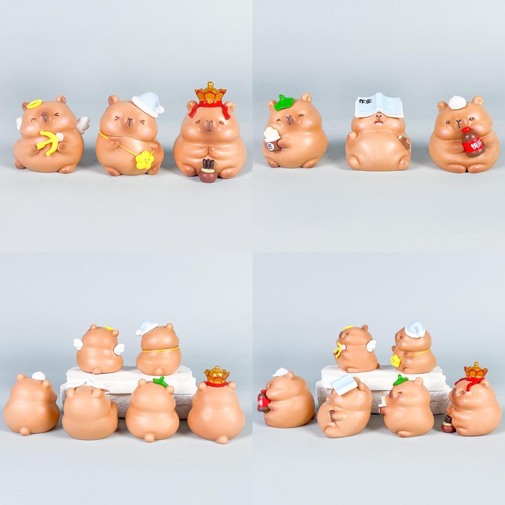 Capybara Pvc Figure With Assembleable Elements For Gift Buyers