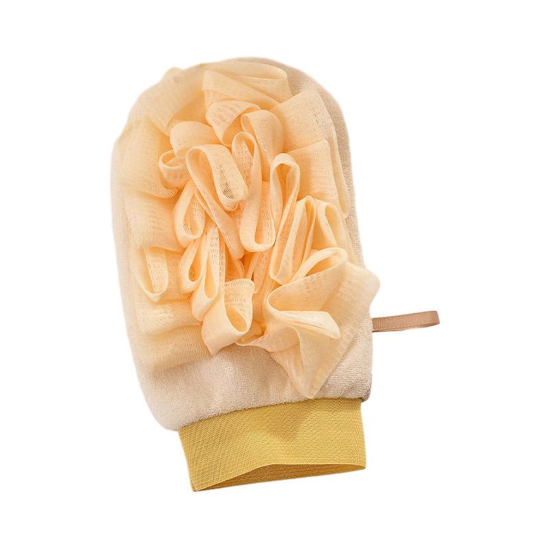 Супермягкая отшелушивающая рукавица для ванны 2 в 1 - безболезненная для кожи, губка, детские и взрослые купальные скраб-перчатки, прочное полотенце для душа