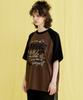 WV PROJECT Something Raglan Short Sleeve T-Shirt Brown Mjst7708