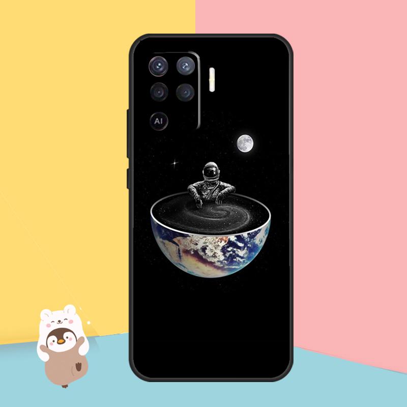 Чехол Planet Astronaut для OPPO A74 A93 A83 A91 A53S A9 A5 A31 A53 2020 A15 A16 A1K A52 A72 A94 A54, чехол