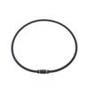 FUANNA Magnetic Necklace, Germanium Anti-Static Anti-Static Silicone, Fashionable, Popular Sport/Business Design (45cm, Black)