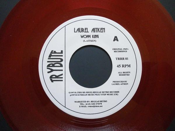 7inch Record LAUREL AITKEN - Woppi King / Landlords & Tennants TRRR01 Trybute 1997 Jamaica Reggae, Ska & Dub Used