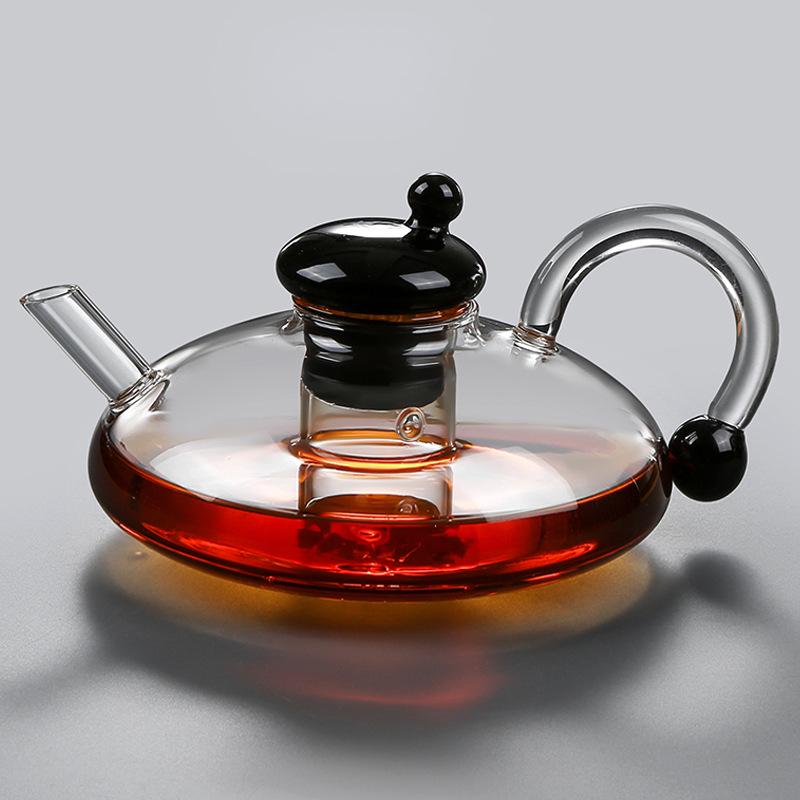 High Borosilicate Glass Sage Kettle - Temperature Resistant Tea & Water Separation Electric Ceramic Stove Kettle.