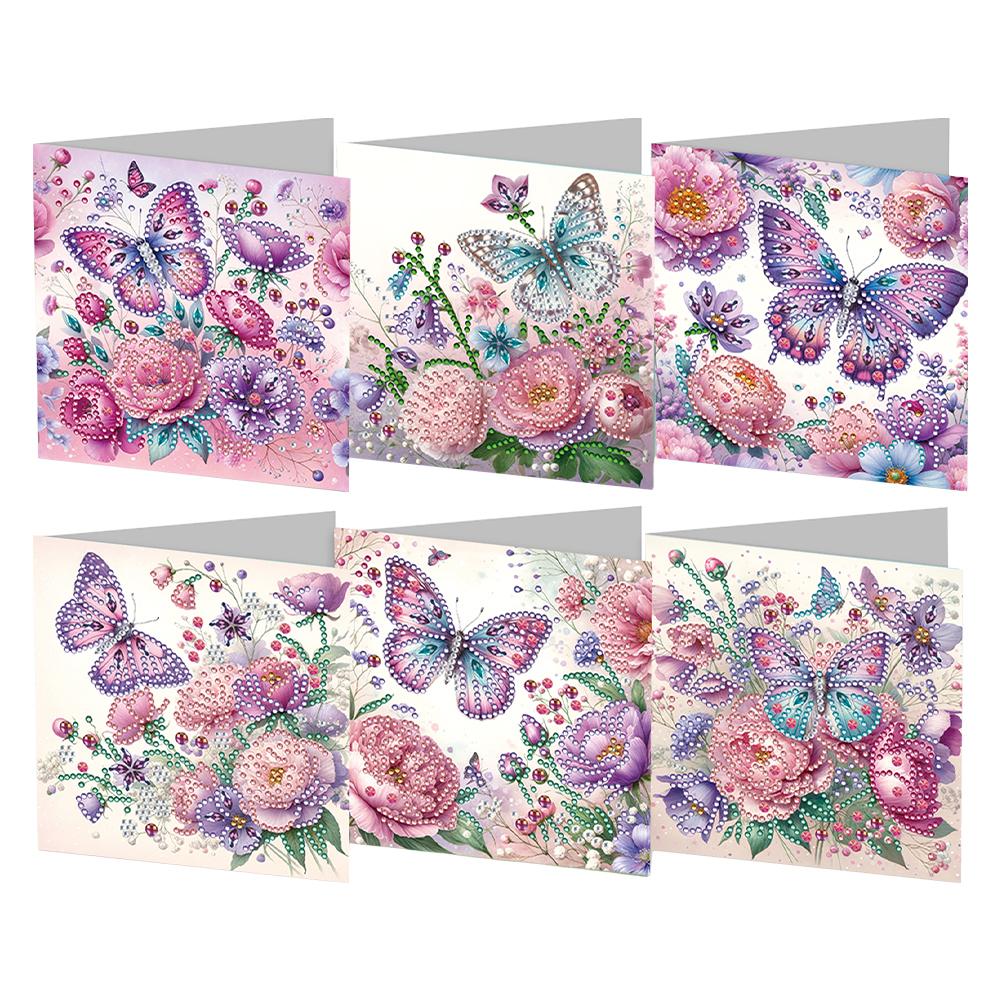 6/12pcs DIY Diamond Painting Greeting Card New 2025 Christmas Card Embroidery Diamond Mosaic Postcards Holiday Christmas Gift