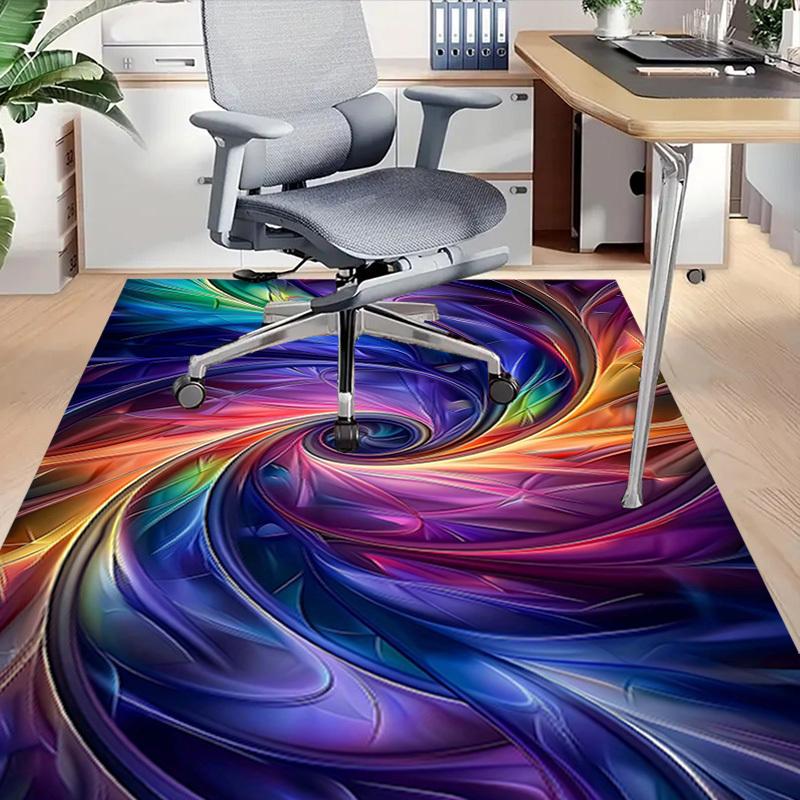 1 шт. Ковер для пола с вихревыми цветами, очень большой, нескользящий, для офиса, семьи, спальни, студии, ковер большого размера, ковер для помещений, яркие цвета