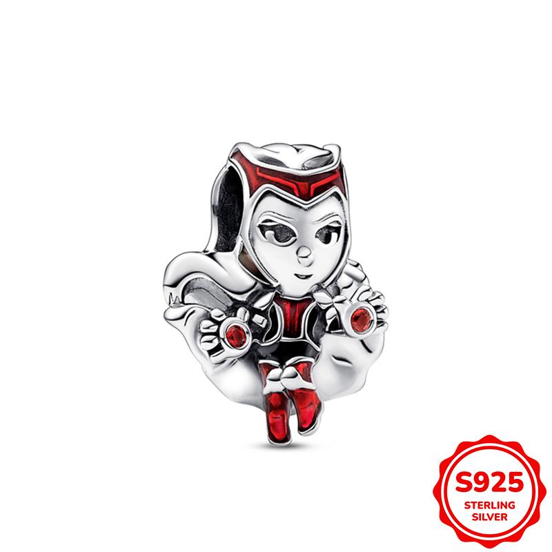 Marvel Человек-паук и Щит Капитана Америки Подвеска Шарм Бусина Подходит для Браслета 3 мм Ожерелье Женский Кулон Роскошные DIY Ювелирные Изделия Подарок