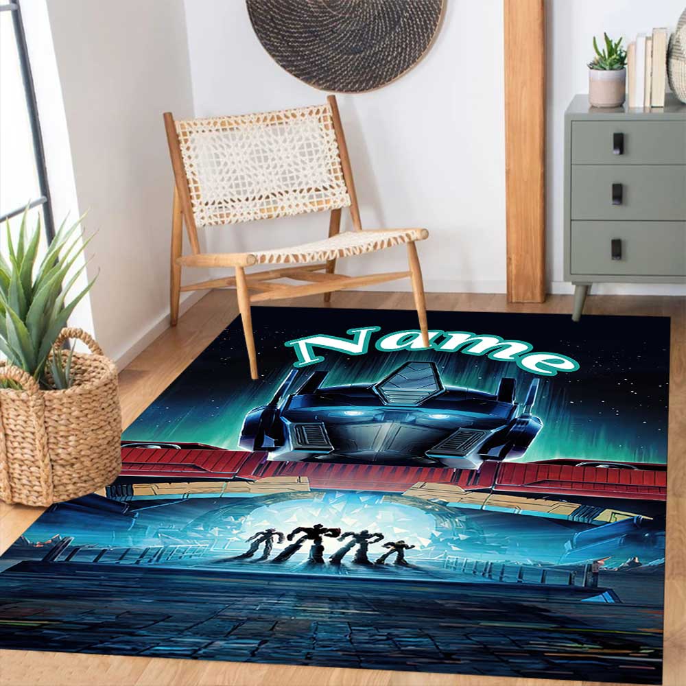 Transformers Fans (3) Customize your name rug, office chair cushion, home bedroom living room gift.