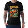 Dungeons & Dragons Strike The Beholder Футболка Классическая RPG Игра Печатная Рубашка Мужская С Круглым Вырезом Хлопок Короткий Рукав Летняя Уличная Одежда
