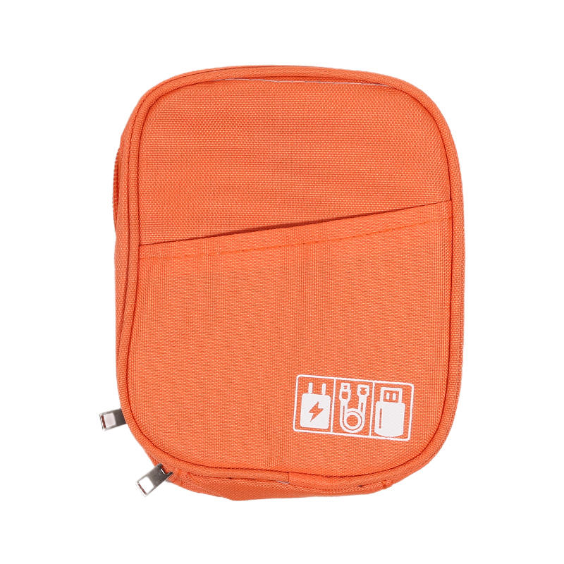 Travel Digital Accessories Storage Pouch Compact Data Cable Carrying Case Organizer Zipper Pouch for Earphone Power Bank