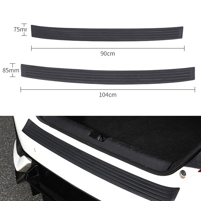 Багажник автомобиля, накладка на порог из ПВХ, защитная пластина 90*7,5 см 104x8,5 см, защита заднего бампера, резиновые молдинги, накладка, накладка, полоса автомобиля