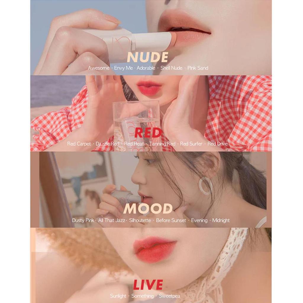 Rom&nd Матовая помада Zero в оттенке Dusty Pink - Гладкая, стойкая помада-пуля K-beauty