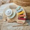 Montessori Wooden 5 Tones Multicolor Xylophone Wood Musical Instrument Toys For Baby Kids Puzzles Early Learning Games Baby Gift
