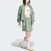 Adidas Спортивная юбка в стиле карго Originals с контрастными тремя полосками, женский низ, зеленый IX6001
