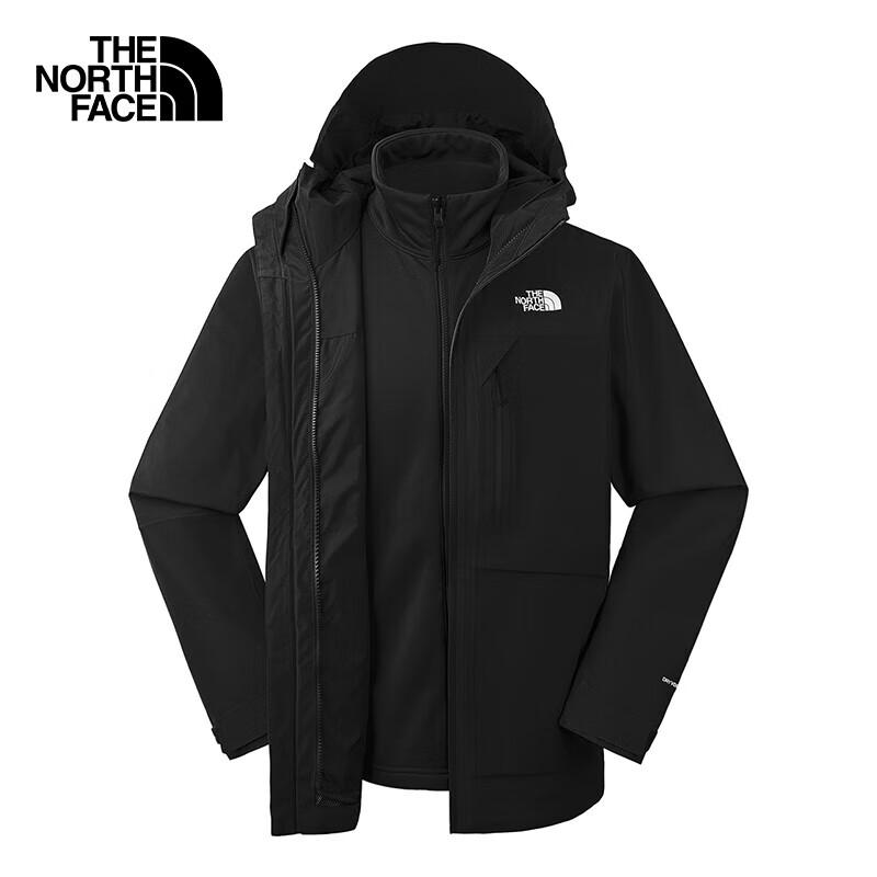 The North Face Мужская ветрозащитная водоотталкивающая куртка 3-в-1