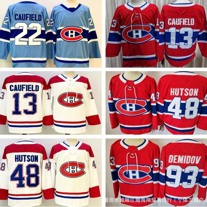 Mens Ice Hockey Jersey Canada Team 48 Hutson Embroidered Performance Sportswear Adult Fall Season