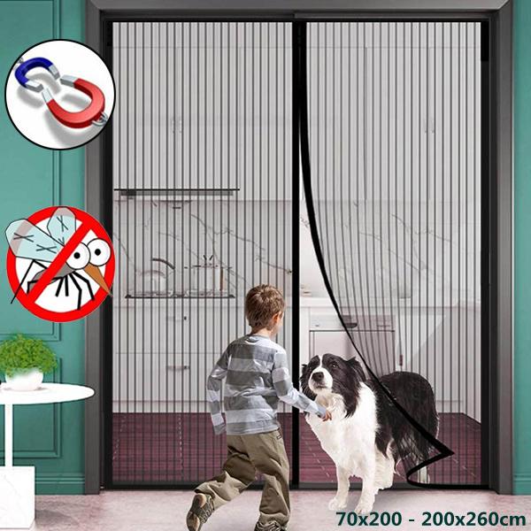Большой размер, магнитная дверная ширма, летняя защита от комаров, насекомых, мух, насекомых, сетчатые шторы, сетка для двери, окна, магниты, защита для дома