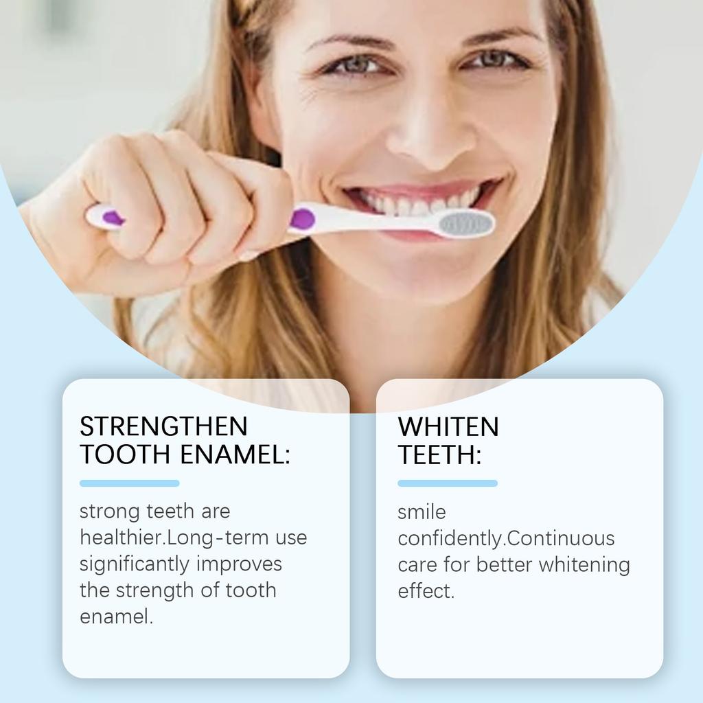 Зубной порошок для отбеливания и удаления пятен укрепляет зубную эмаль, отбеливает зубы, удаляет пятна и освежает дыхание