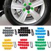DYS Auto Shop 20Pcs 17mm Car Vehicle Wheel Center Nut Protection Cover Caps with Removal Tool