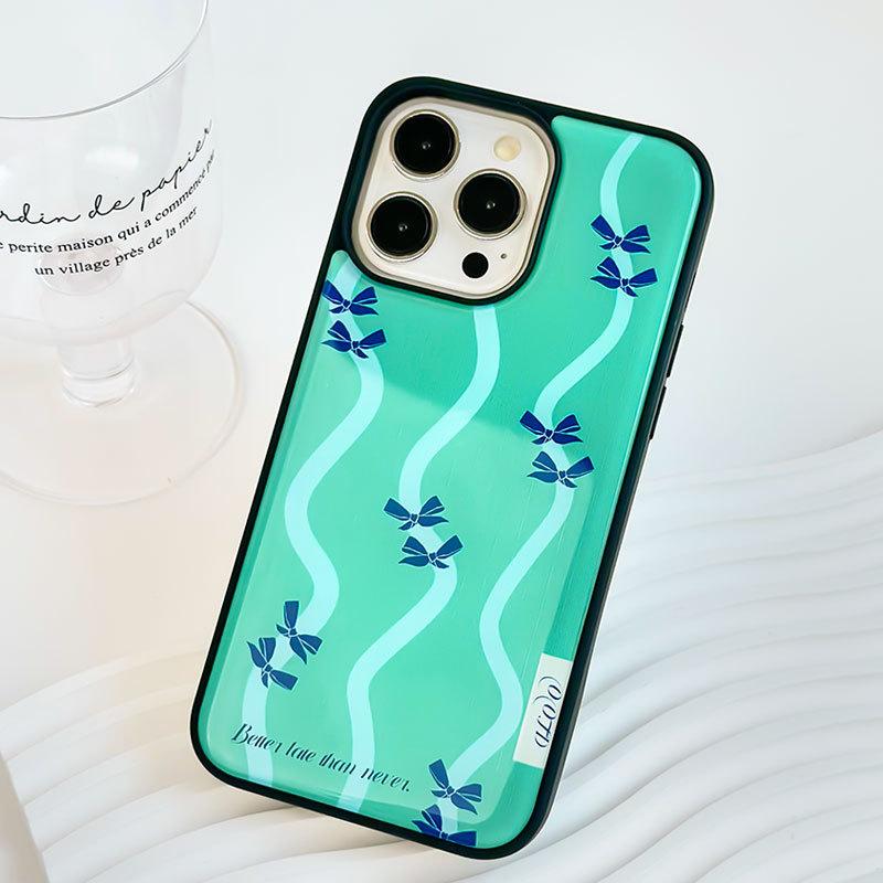 Чехол для iPhone из смолы с защитой от падений и художественным дизайном для HUAWEI mate60pro с изумрудным волнистым узором