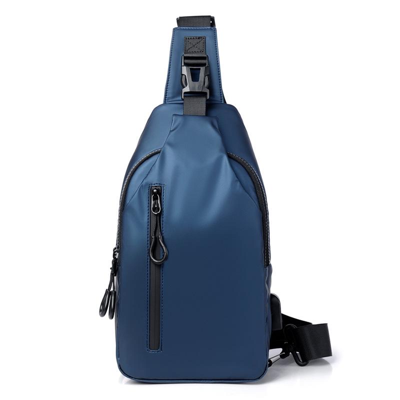 New Trendy One-Shoulder Crossbody Bag: Korean Style Men's Fashion Sports Chest Backpack