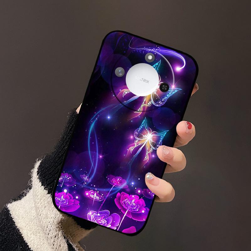 Luxury Cartoon Case For Honor X60 Soft TPU Silicone Phone Back Cover For Huawei Honor X60 BRC-AN00 Shockproof Bumper Phone Bags
