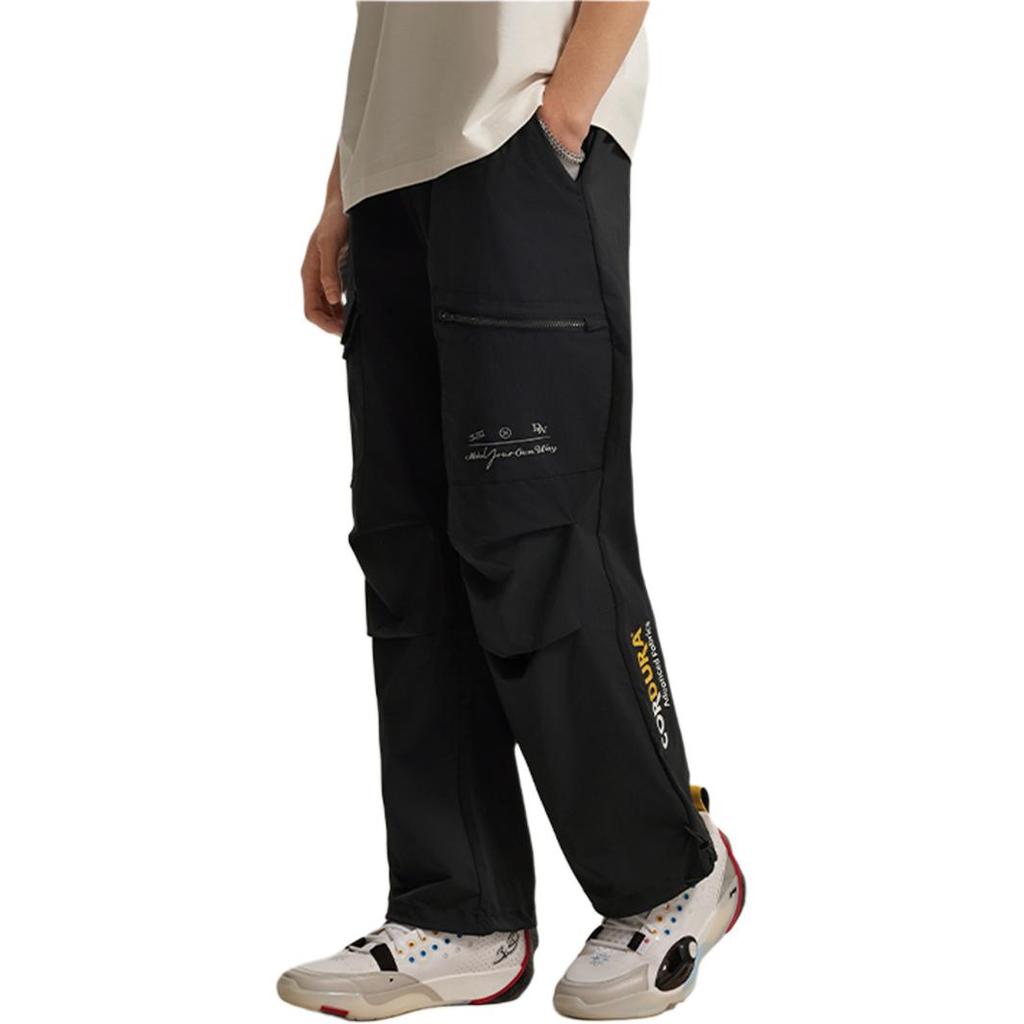 Мужские вязаные спортивные штаны Li Ning Черные AKXV017-1