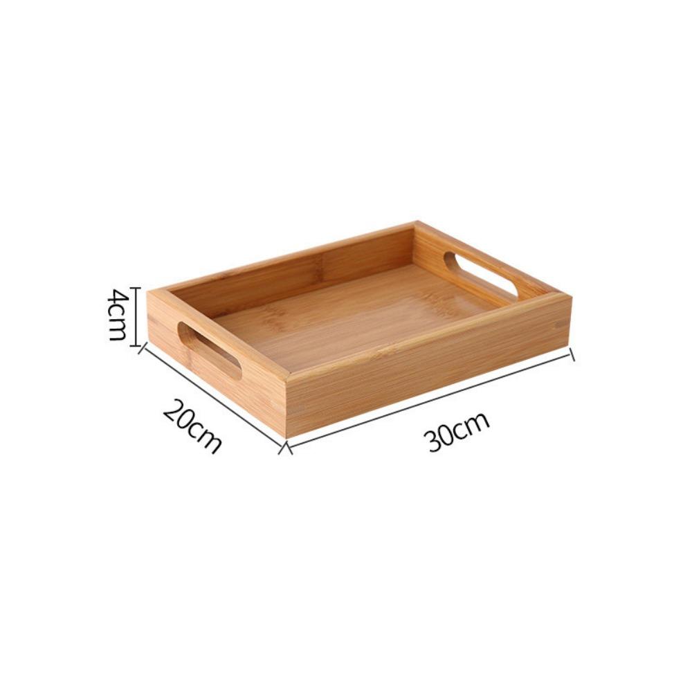 Bamboo Storage Tray household Tea Tray Retro Storage Plate  Home Living Room