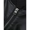Kaslead Fashion Style Imitation Leather Pilot Jacket