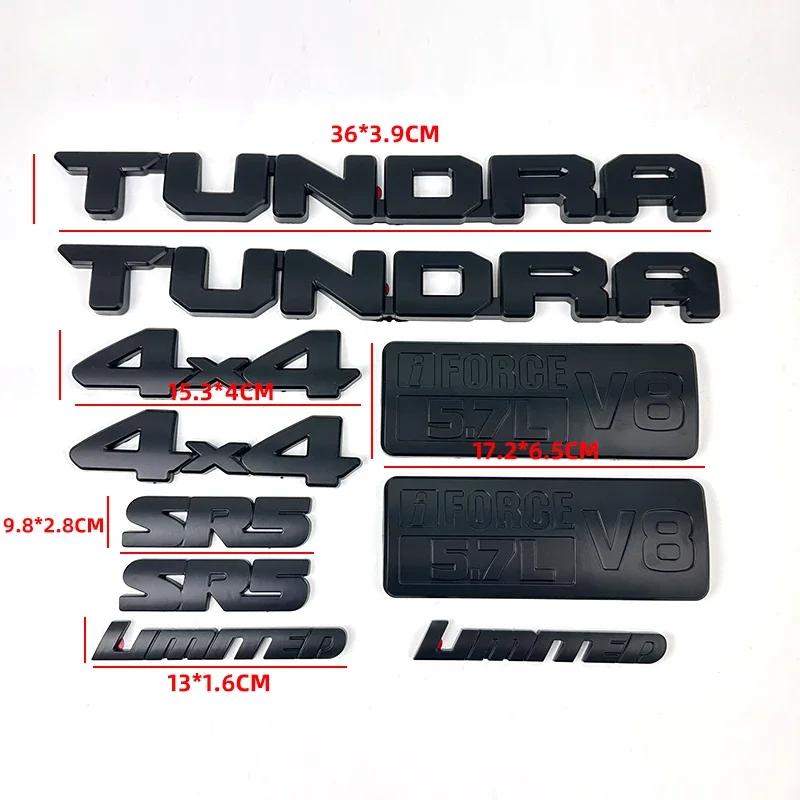 Matte Black Overlay Car Sticker for Toyota TUNDRA Pickup 4X4 SR5 V8 Modified Limited Edition Logo Cover
