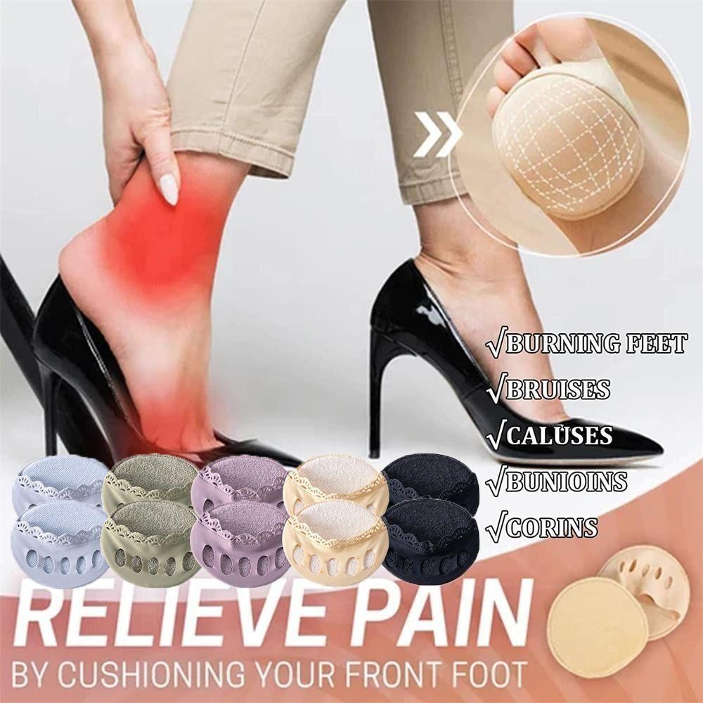 1 пара тканевых носков с полупальцами для ухода за ногами, невидимые носки, подушечки для передней части стопы на лето и осень