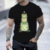 3D Print Frog Christmas Tree T-shirt Men Frog Lover T-Shirt Unisex Cute Frog Christmas Graphic T Shirts Oversized Woman Clothing