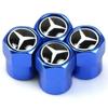 Car Tire Valve Stems Cap Knurling Style Tire Valve Cap Tire Wheel Stem Air Valve Cap For Mercedes Benz W211 W204 W210 CLA GLA FF1 QQ67