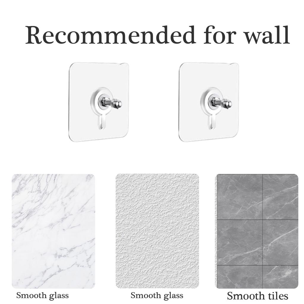 10 шт. Сверхпрочные настенные крючки с бесс