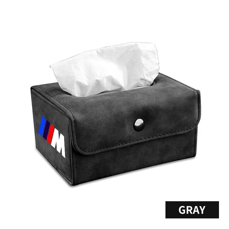XMVPW1 Portable Car Tissue Box For BMW M M3 M5 F10 F30 F20 E28 E30 E34 E36 E39 E46 E91 Performance X1 X2 X5 Auto Goods Accessories
