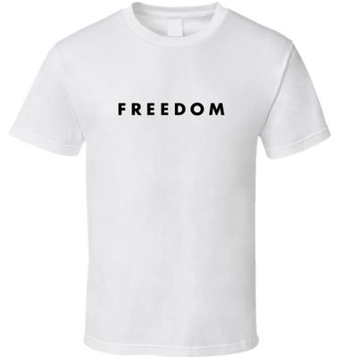Charlie Kirk Freedom White T Shirt Tee Turning Point SALE