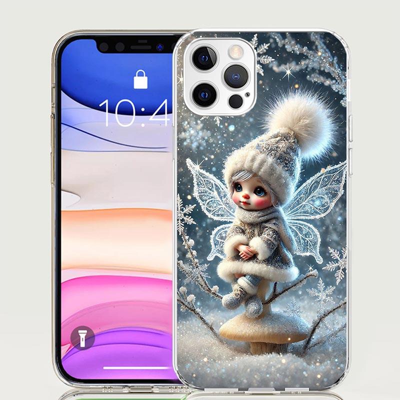 Cute Elf Angel Girls Phone Case for Apple iPhone 17 Air 16 15 Plus 14 + 13 Mini 12 11 Pro Max 7 8 SE 16Max Soft Shell Cover Coqu